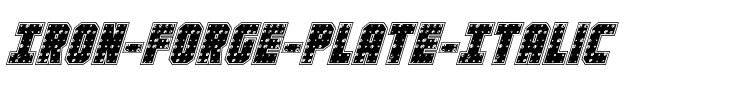 Iron Forge Plate Italic Italic.ttf