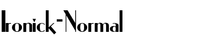 Ironick-Normal Regular.ttf