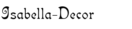 Isabella-Decor Regular.ttf