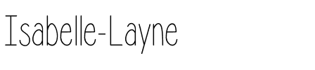 Isabelle Layne Medium.ttf