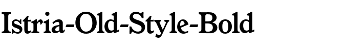 Istria-Old-Style Bold.ttf