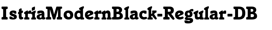IstriaModernBlack DB Regular.ttf