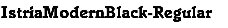 IstriaModernBlack Regular.ttf