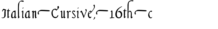 Italian Cursive, 16th c. Regular.ttf