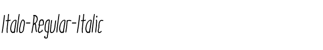 Italo Regular Italic Regular Italic.ttf