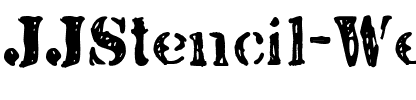 JJStencil Wet Regular.ttf