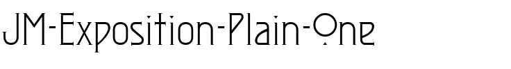 JM Exposition Plain One Regular.ttf