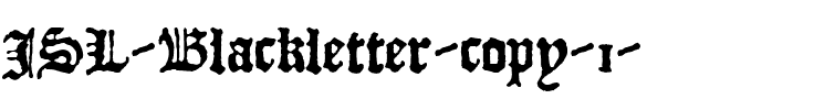 JSL Blackletter Normal.ttf