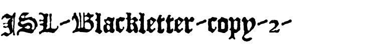 JSL Blackletter Normal.ttf