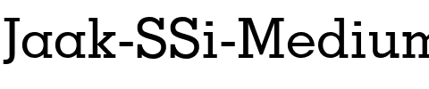 Jaak SSi Medium.ttf