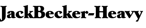 JackBecker-Heavy Regular.ttf