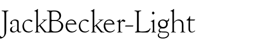 JackBecker-Light Regular.ttf