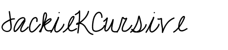 JackieKCursive Cursive.ttf