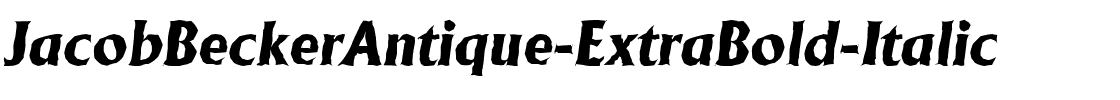 JacobBeckerAntique-ExtraBold Italic.ttf