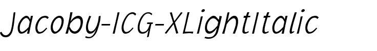 Jacoby ICG XLightItalic.ttf