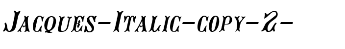 Jacques Italique.ttf
