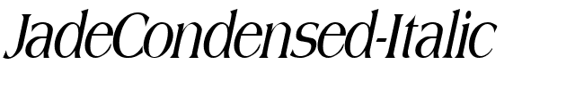 JadeCondensed Italic.ttf