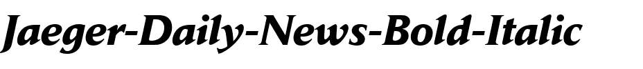 Jaeger Daily News Italic.ttf