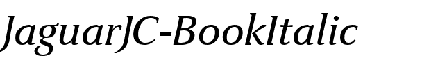 JaguarJC BookItalic.ttf
