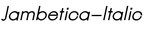 Jambetica Italic.ttf