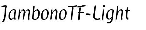 JambonoTF-Light Regular.ttf