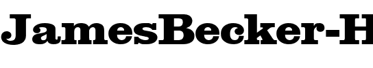 JamesBecker-Heavy Regular.ttf