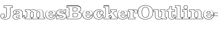 JamesBeckerOutline Bold.ttf
