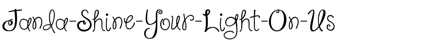 Janda Shine Your Light On Us Regular.ttf