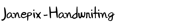 Janepix Handwriting Normal.ttf