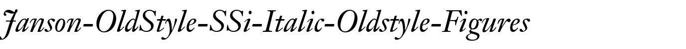 Janson OldStyle SSi Italic Oldstyle Figures.ttf