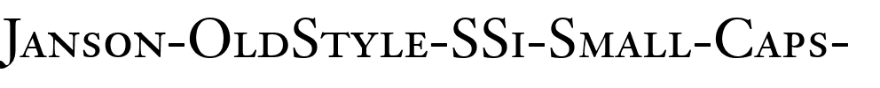 Janson OldStyle SSi Small Caps .ttf