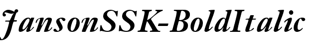 JansonSSK BoldItalic.ttf