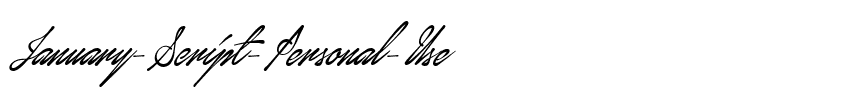 January Script Personal Use Regular.ttf