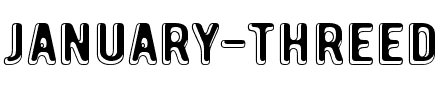 January Threed Normal.ttf