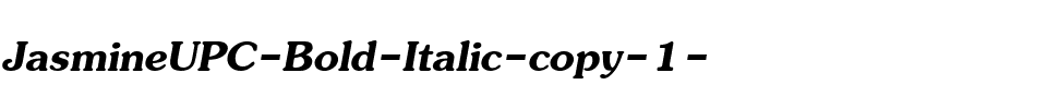 JasmineUPC Bold Italic.ttf