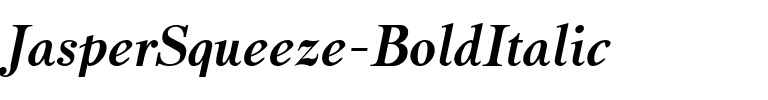 JasperSqueeze BoldItalic.ttf
