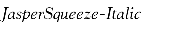 JasperSqueeze Italic.ttf