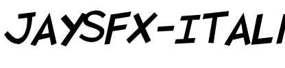 JaySFX Italic.otf