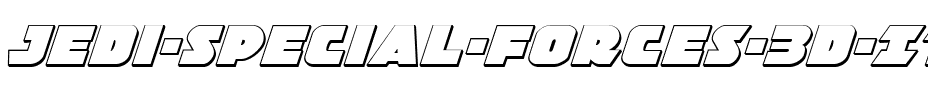 Jedi Special Forces 3D Italic Italic.ttf