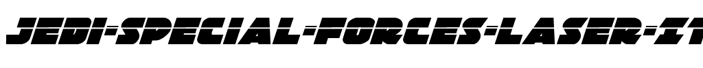 Jedi Special Forces Laser Italic Italic.ttf