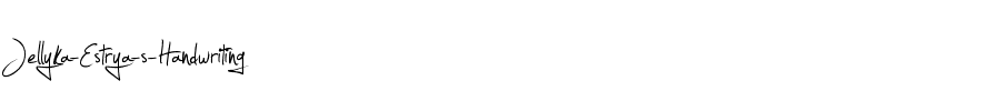 Jellyka – Estrya’s Handwriting Normal.ttf