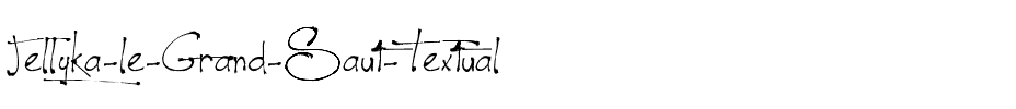 Jellyka - le Grand Saut Textual Normal.ttf