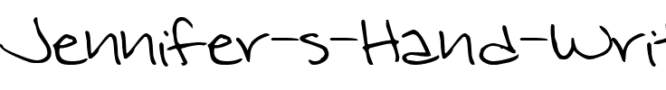Jennifer’s Hand Writing Regular.ttf