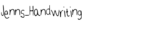 Jenns Handwriting Regular.ttf