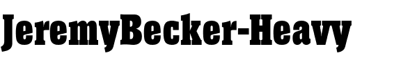 JeremyBecker-Heavy Regular.ttf