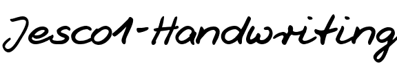 Jesco1 Handwriting Regular.ttf