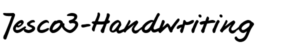 Jesco3 Handwriting Regular.ttf