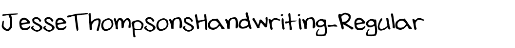 JesseThompsonsHandwriting Regular.otf