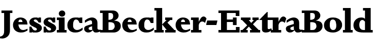 JessicaBecker-ExtraBold Regular.ttf