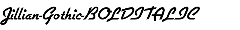 Jillian Gothic BOLDITALIC.ttf